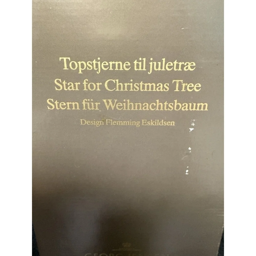 Georg Jensen Medium Gold Top Star - Flemminh Eskildsem In Box